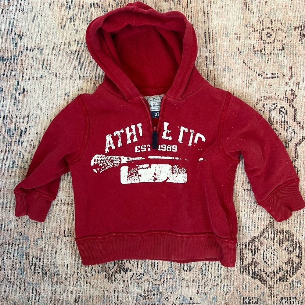 Place Red Athletic Hoodie for Kids